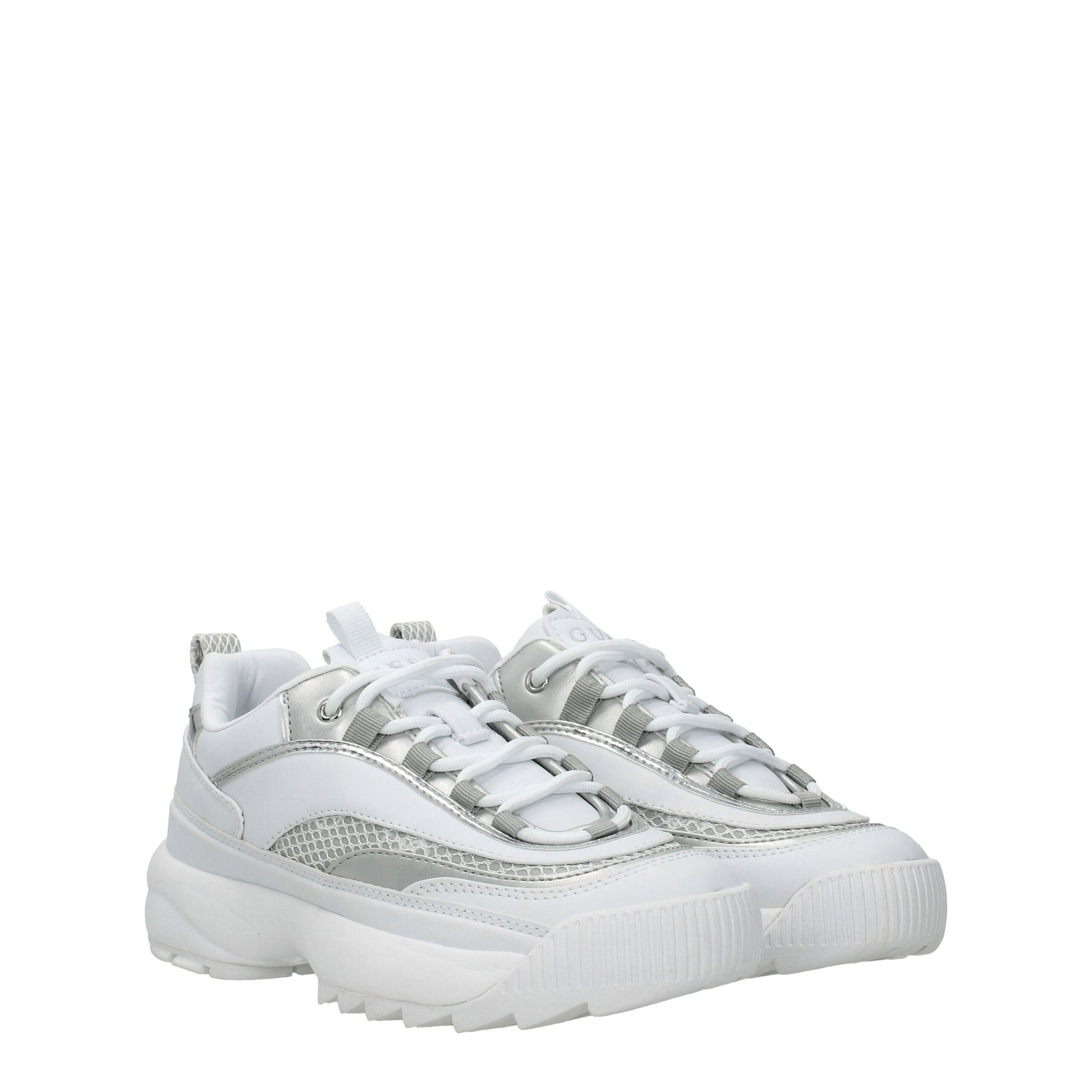 White Polyethylene Chunky Sneakers