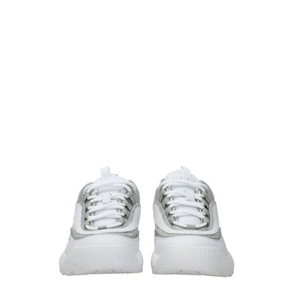 White Polyethylene Chunky Sneakers