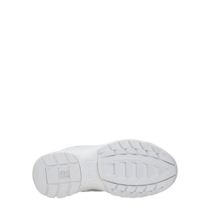 White Polyethylene Chunky Sneakers