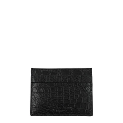 Black Crocodile Cardholder