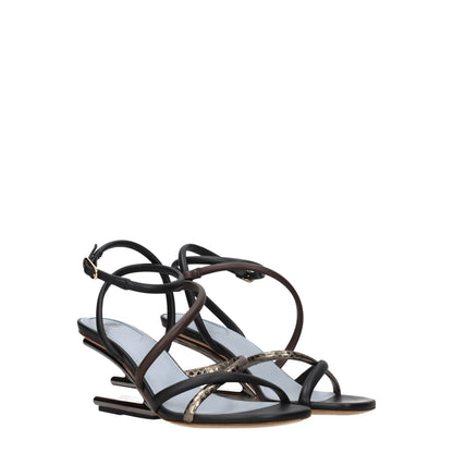 Multicolor Leather Sandals