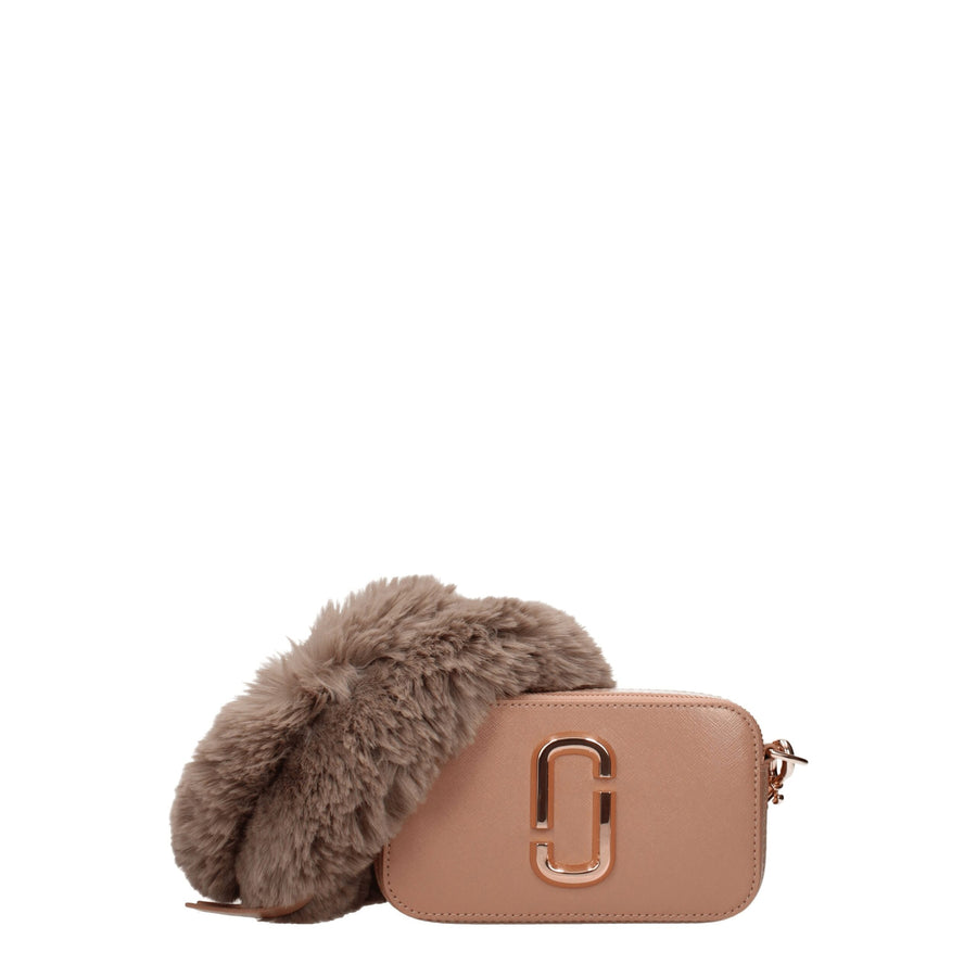 Pink Leather Crossbody Bag
