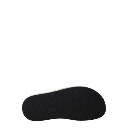 Blue Fabric Slippers