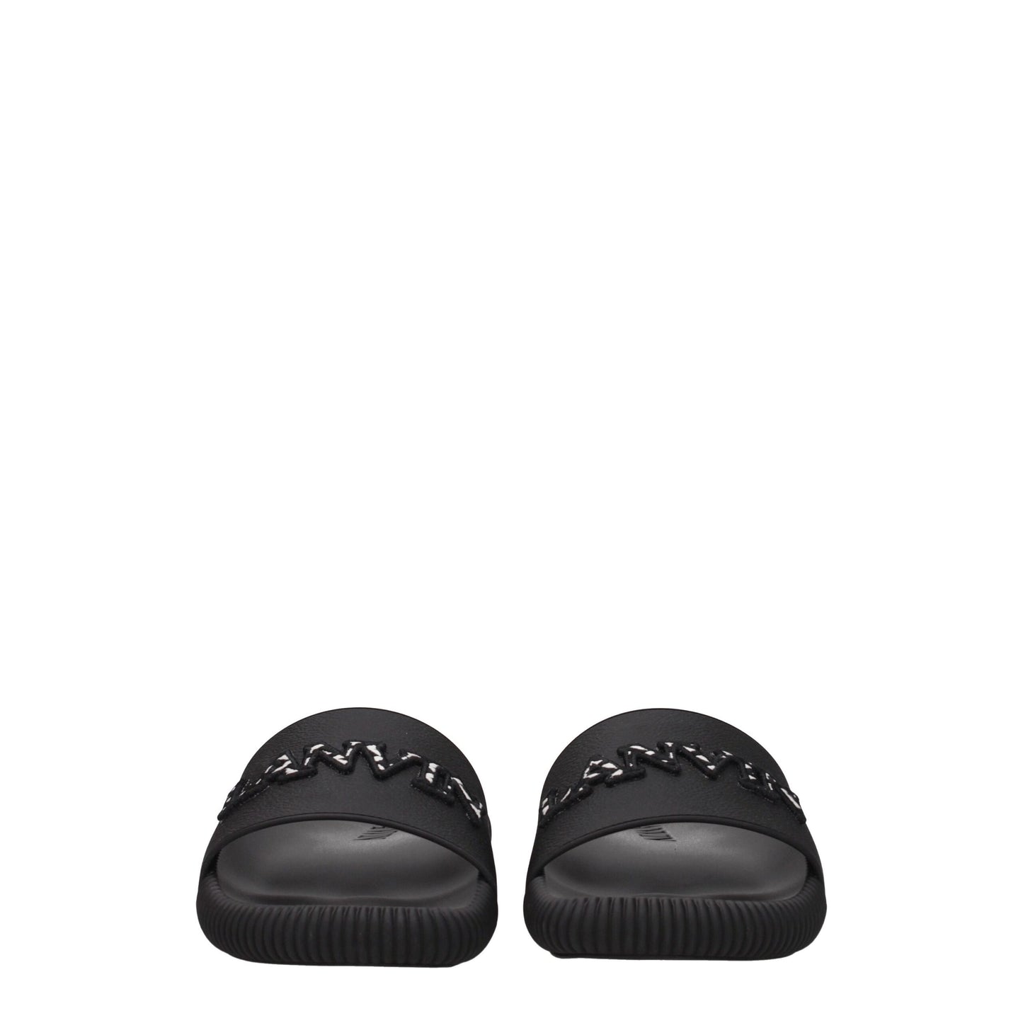 Black Cotton Slippers