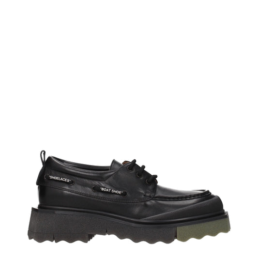 Black Leather Slip-On Loafers