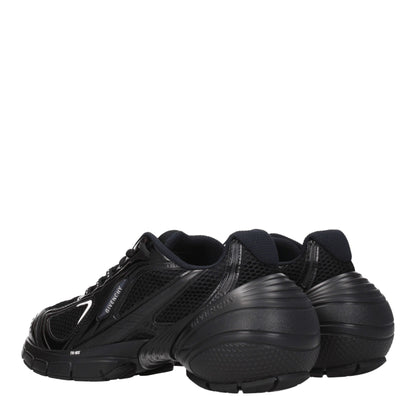 Black Fabric Athletic Sneakers