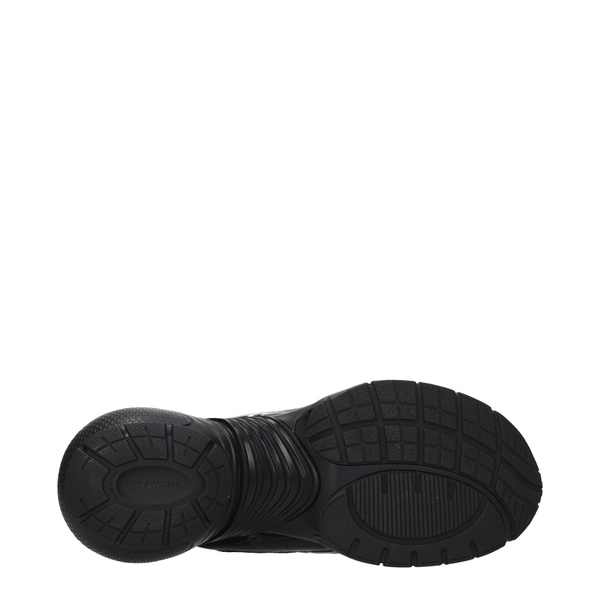 Black Fabric Athletic Sneakers