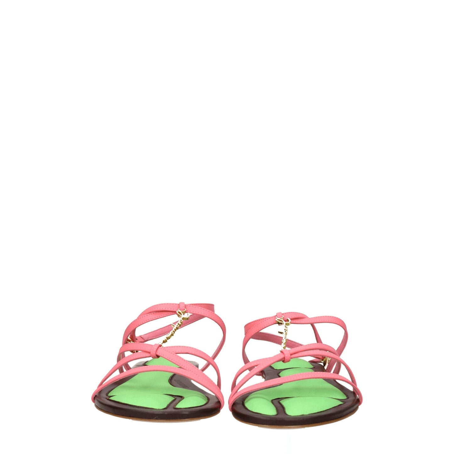 Pink Leather Sandals
