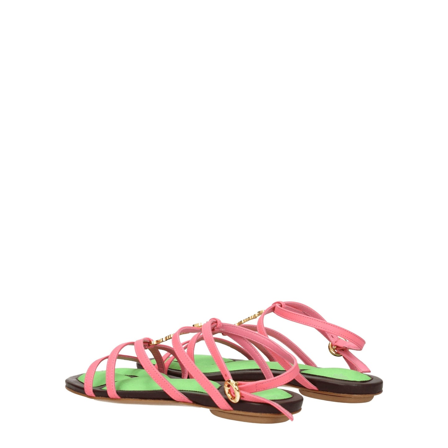 Pink Leather Sandals
