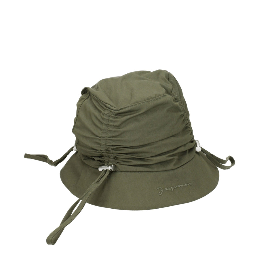 Green Cotton Bucket Hat