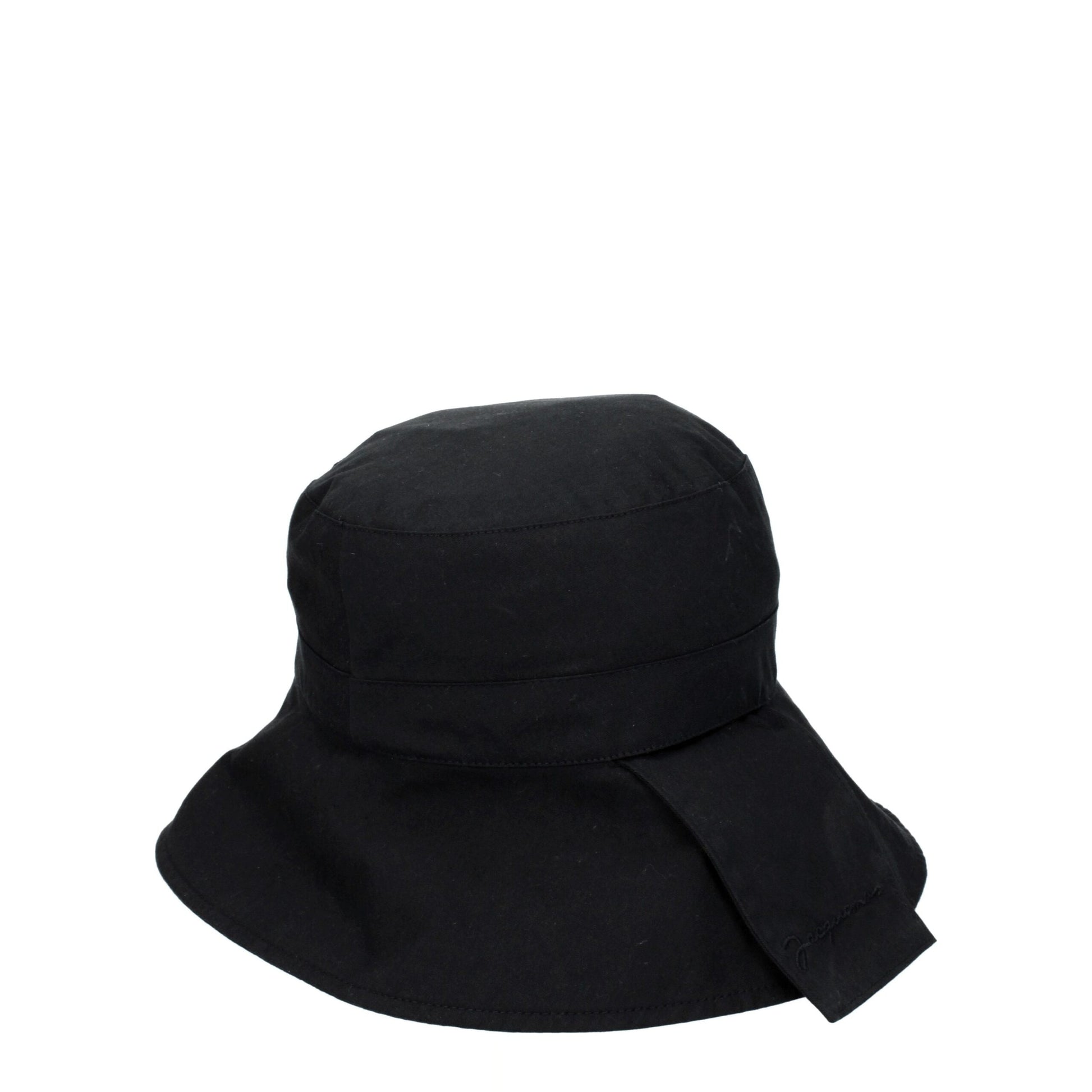 Black Cotton Bucket Hat