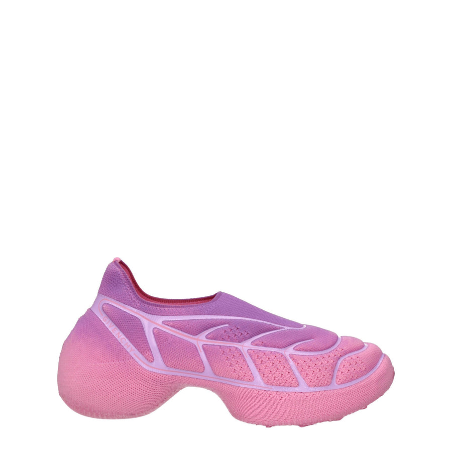 Pink Fabric Sneakers