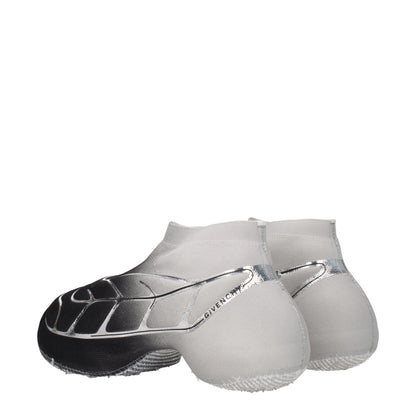 Black Fabric Athletic Sneakers