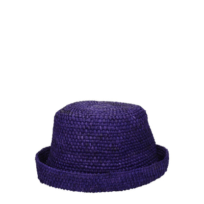 Purple Raffia Hat