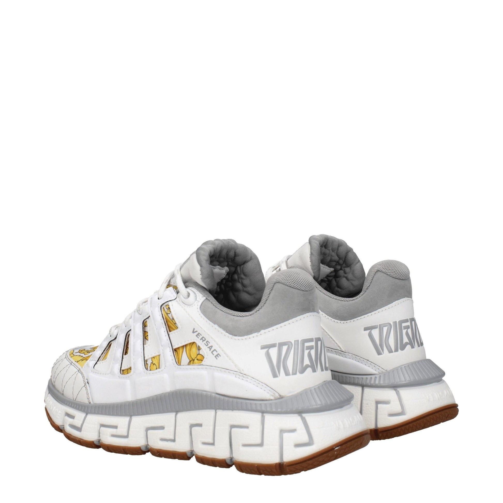 White Fabric Athletic Sneakers