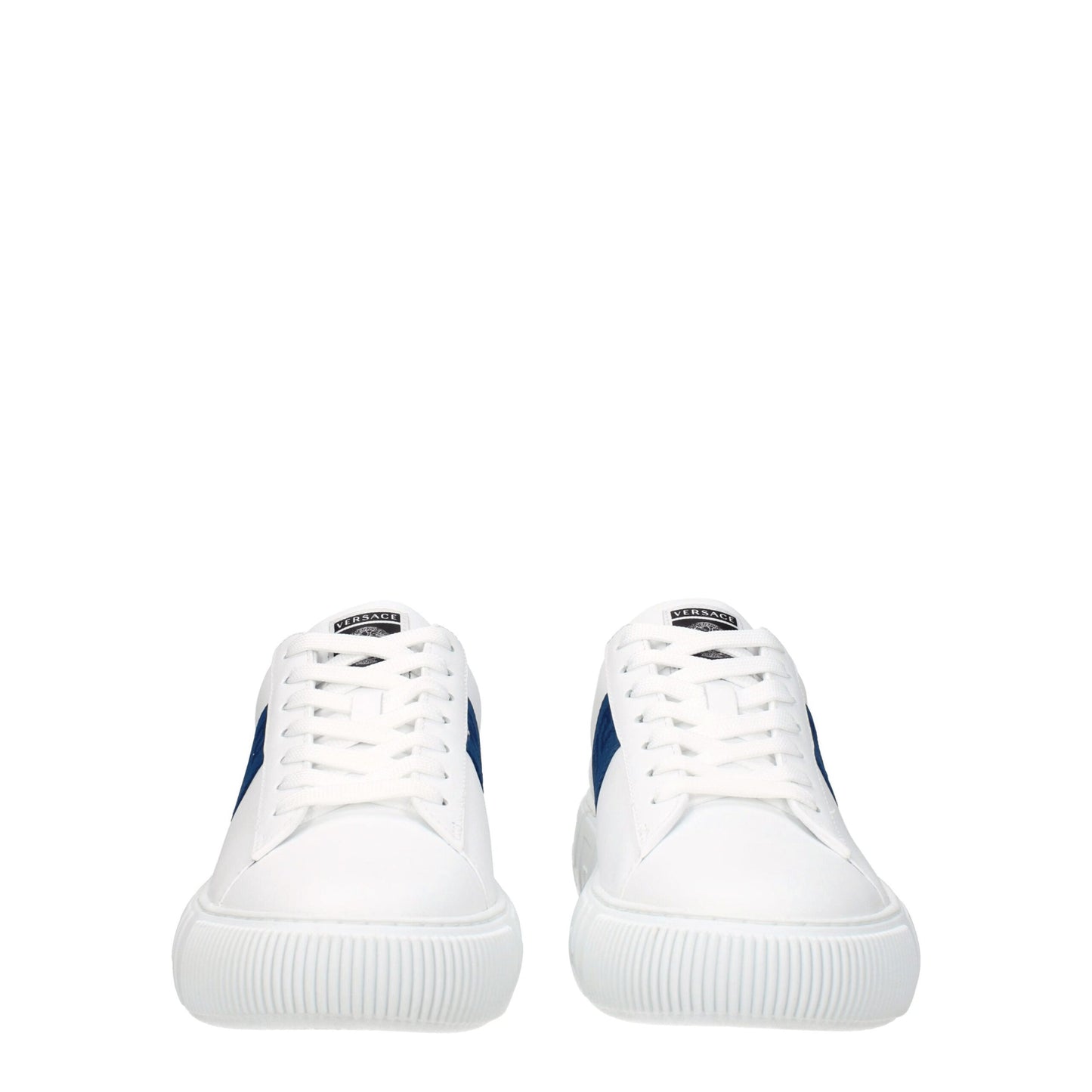 White Leather Low Top Sneakers