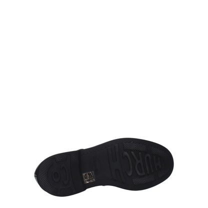 Black Leather Oxfords And Derbies