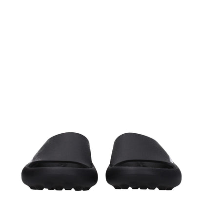 Black Cotton Slippers