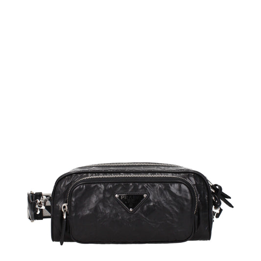 Black Leather Crossbody Bag