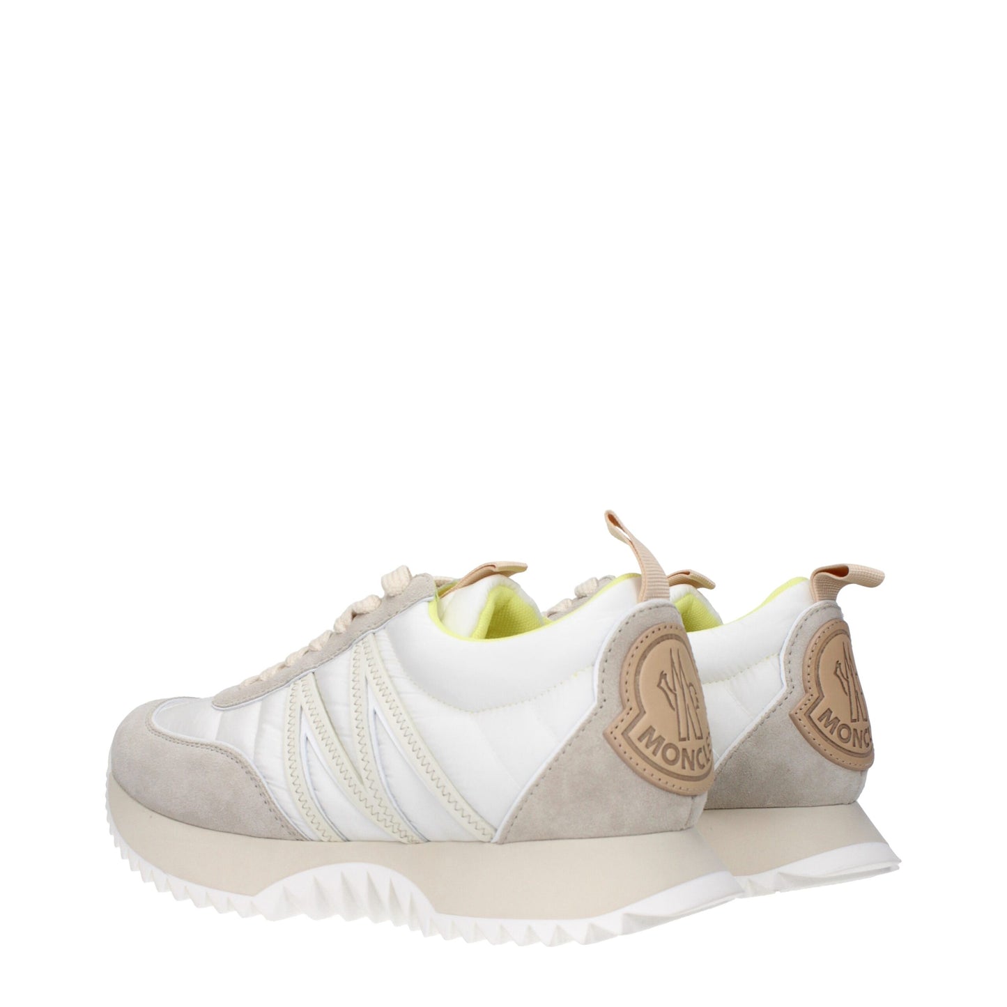 Beige Fabric Low Top Sneakers