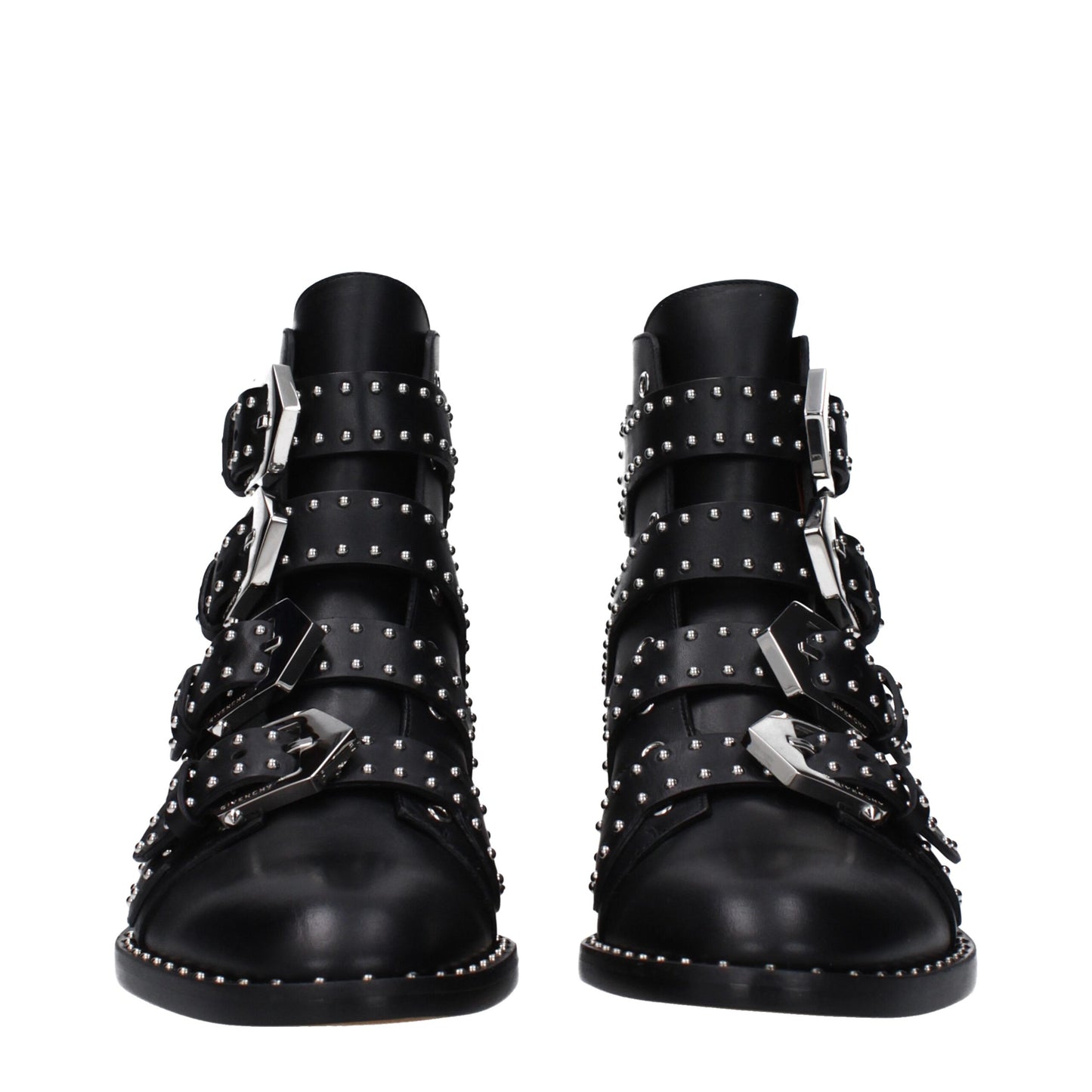Black Leather Ankle Boots