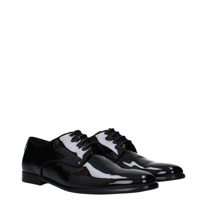 Black Leather Oxfords And Derbies