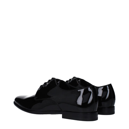 Black Leather Oxfords And Derbies