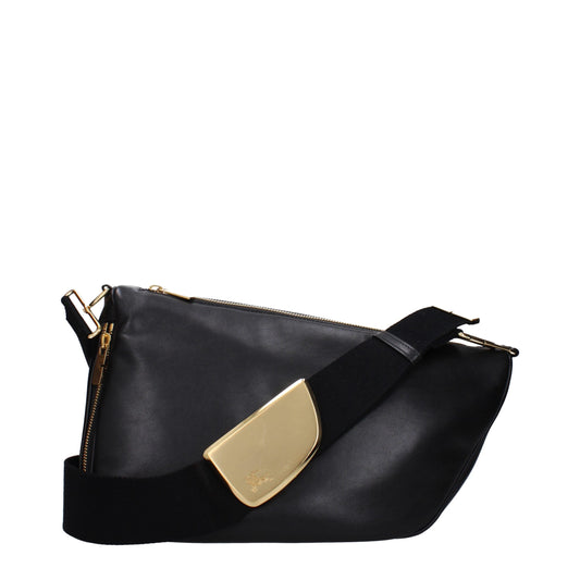 Black Leather Crossbody Bag
