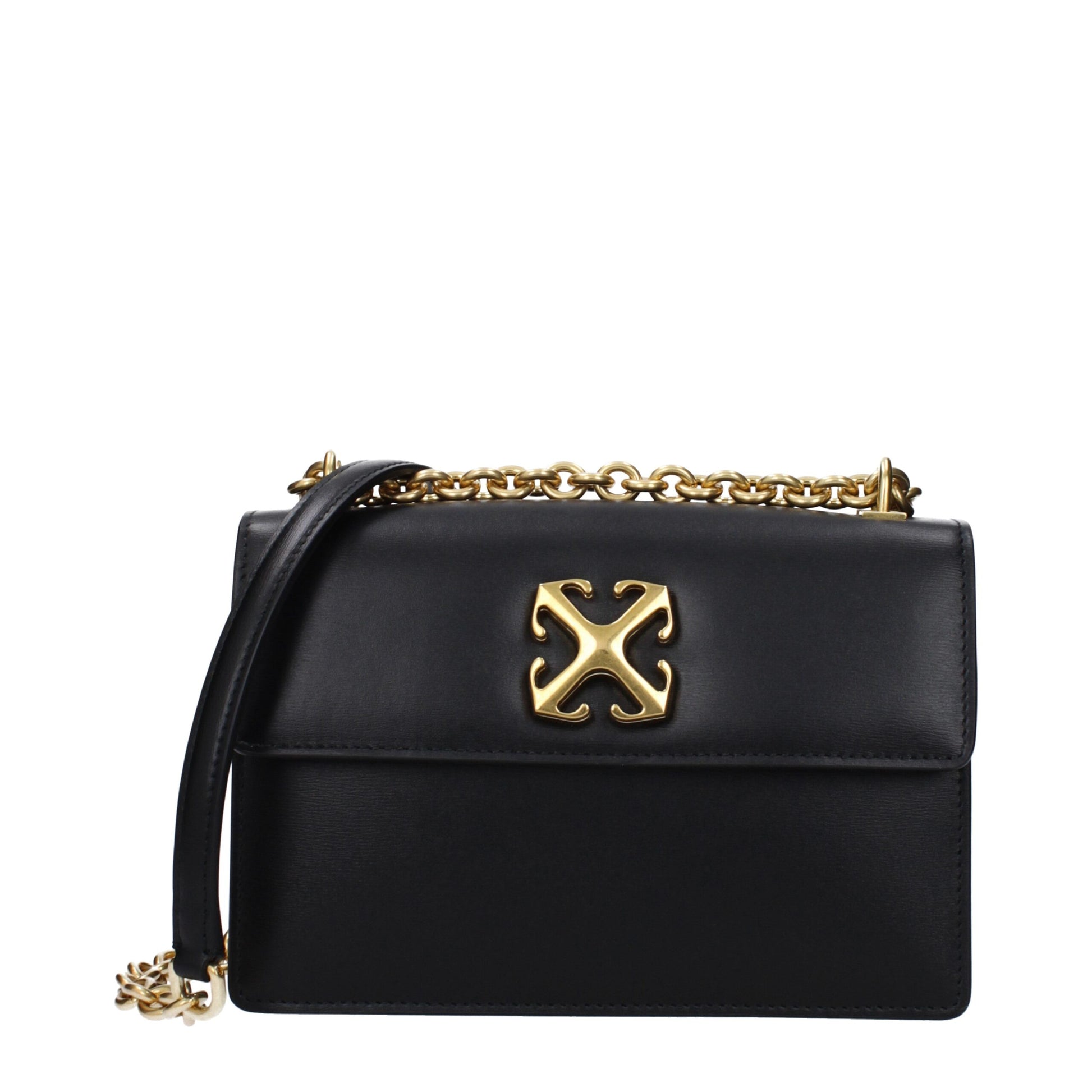 Black Leather Crossbody Bag