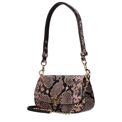 Pink Leather Shoulder Bag