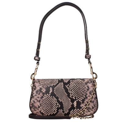Pink Leather Shoulder Bag