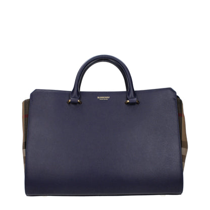 Blue Leather Handbag