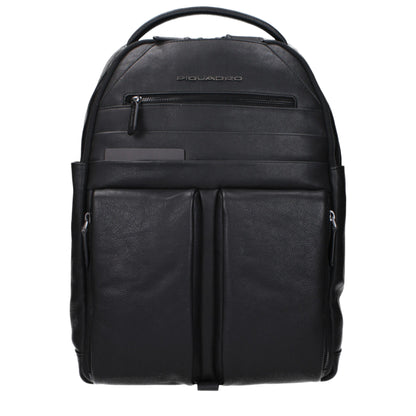 Black Leather Backpack