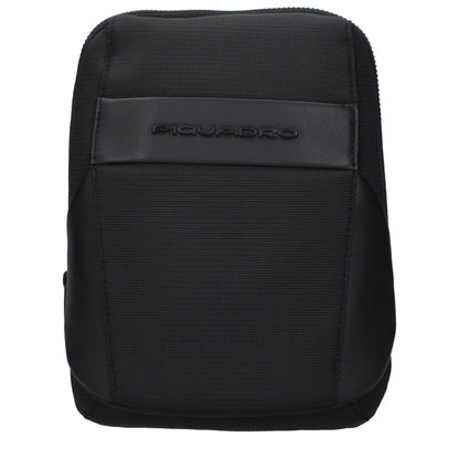 Black Fabric Crossbody Bag