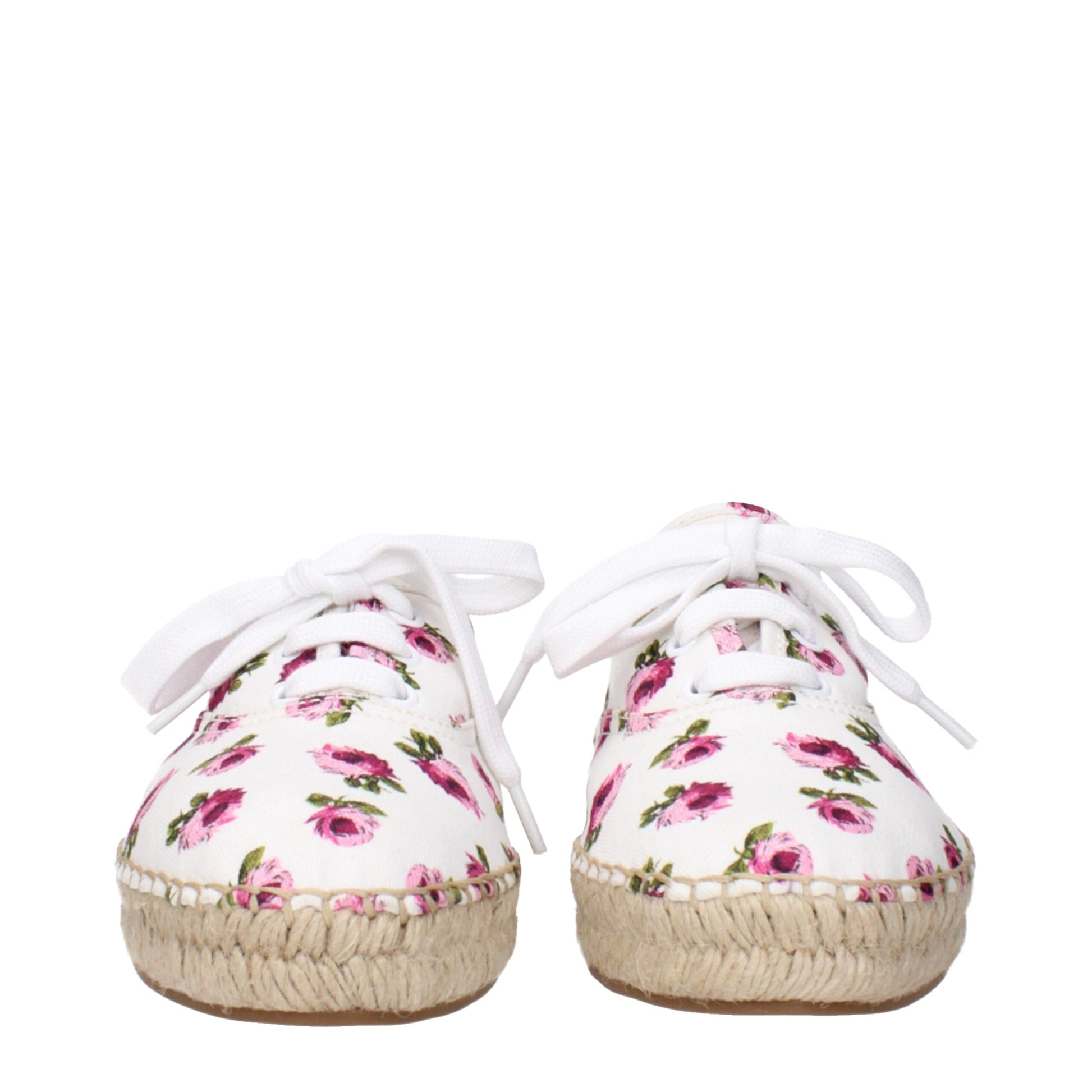 White Fabric Espadrilles