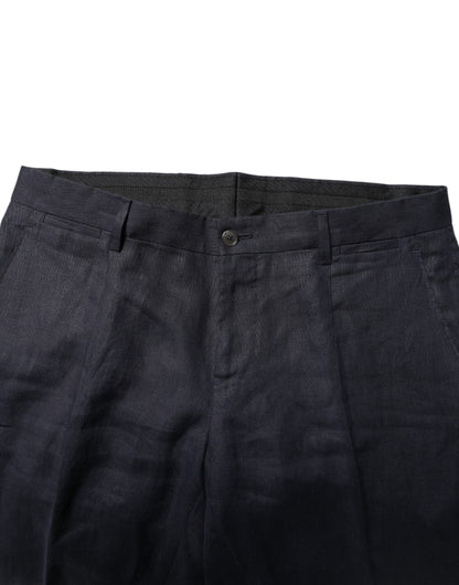 Dark Blue Double Breasted 2 Piece Suit