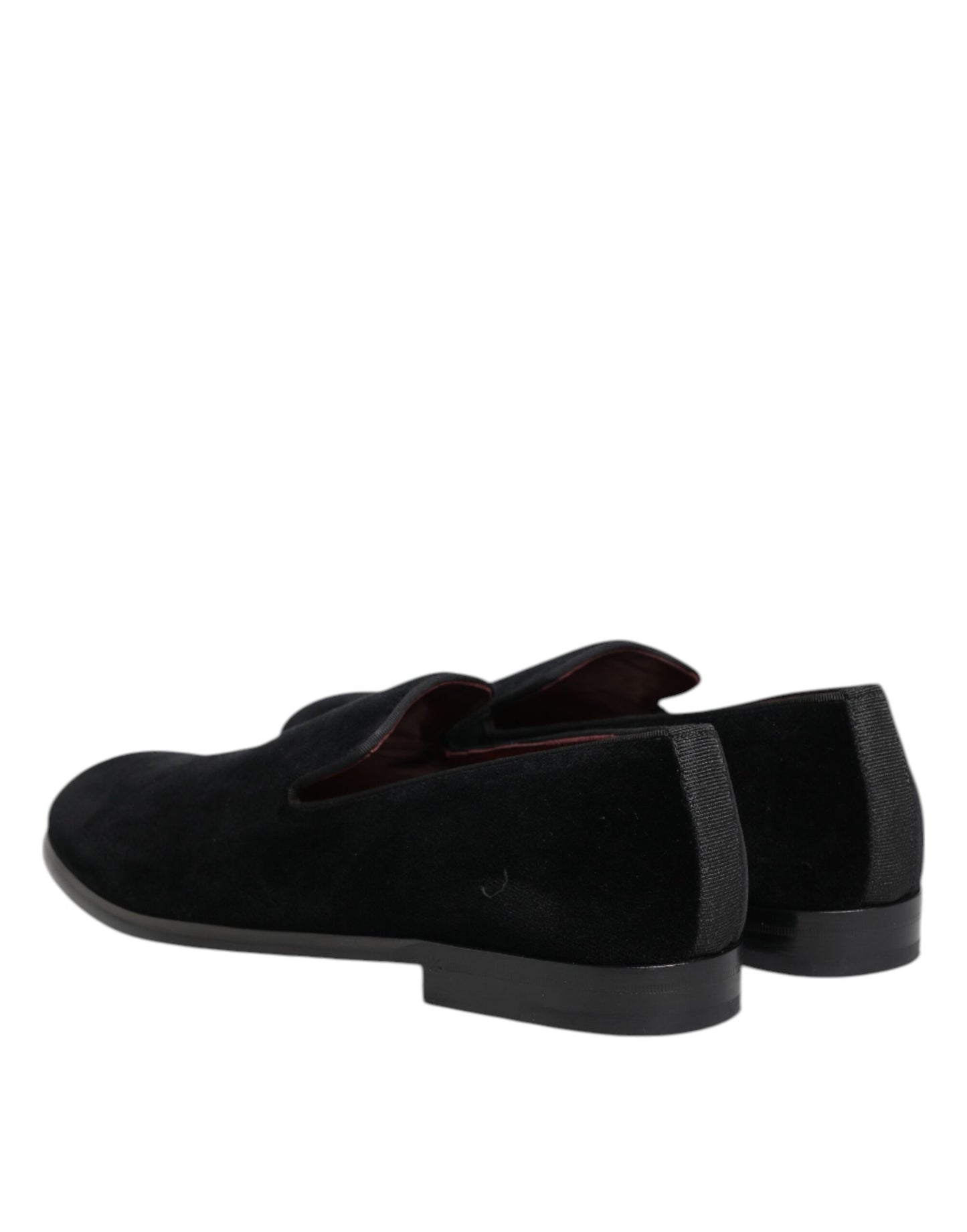Black Velvet Loafers Formal Men Dress Shoes