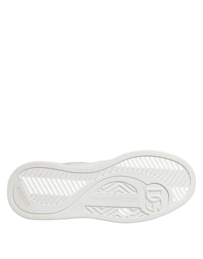 White Miami Leather Low Top Sneakers Shoes