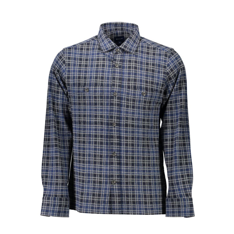 Blu Cotton Men Shirt