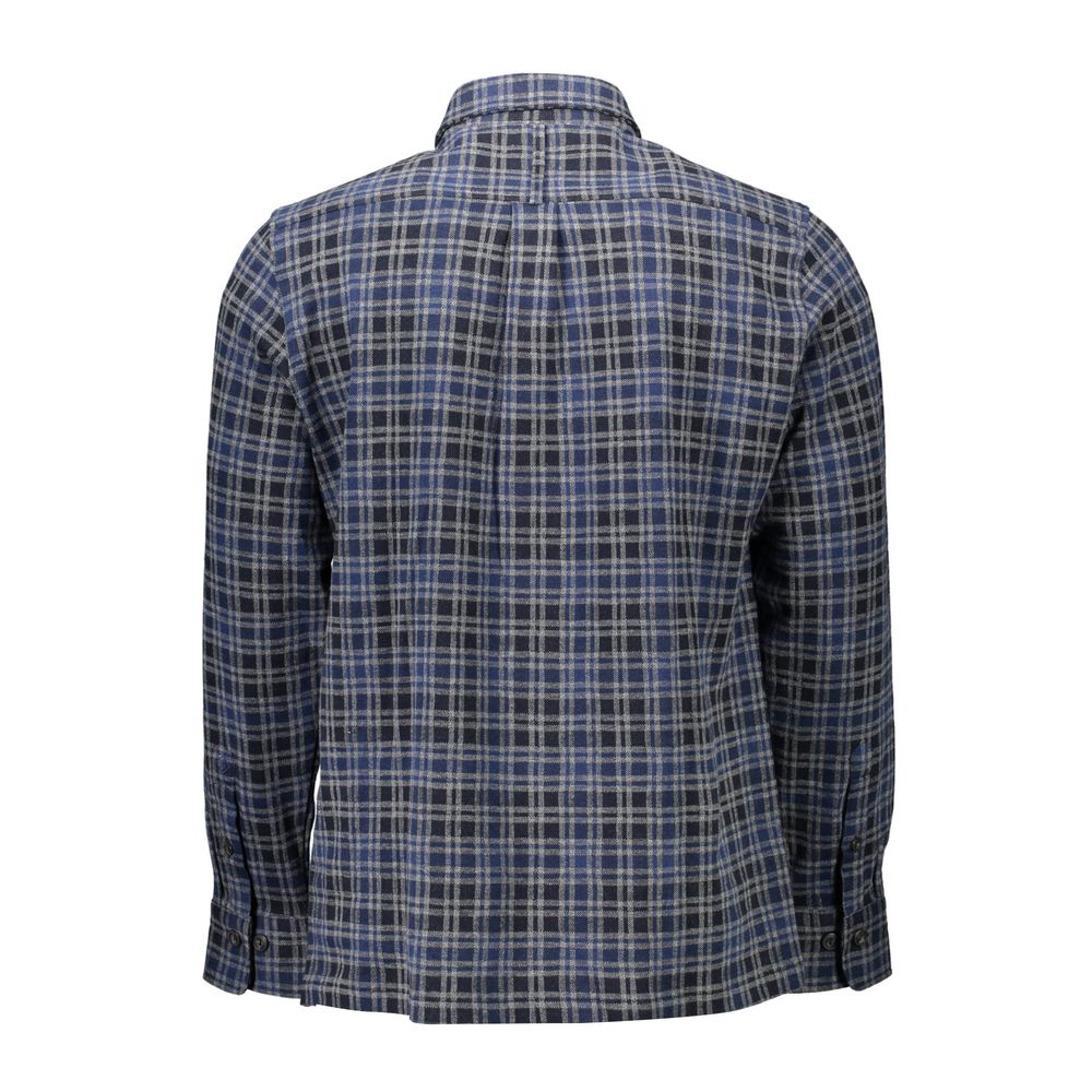 Blu Cotton Men Shirt