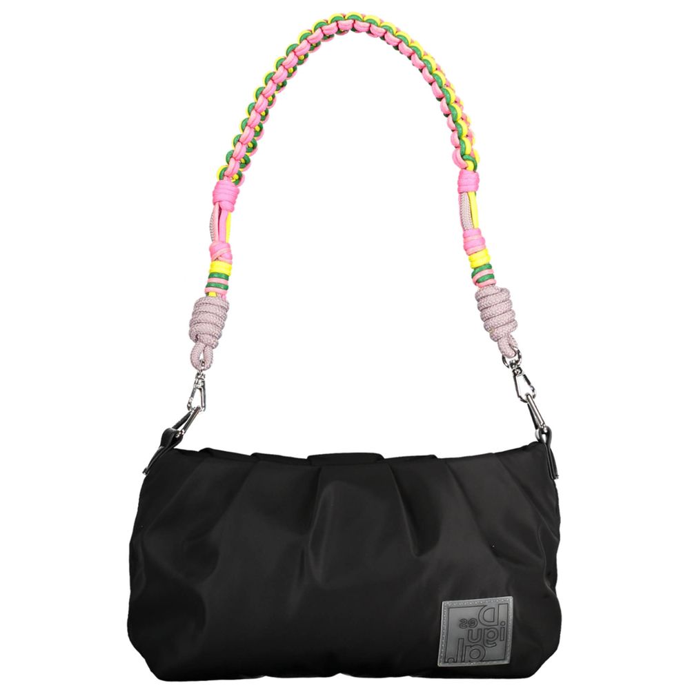 Black Polyester Women's Handbag