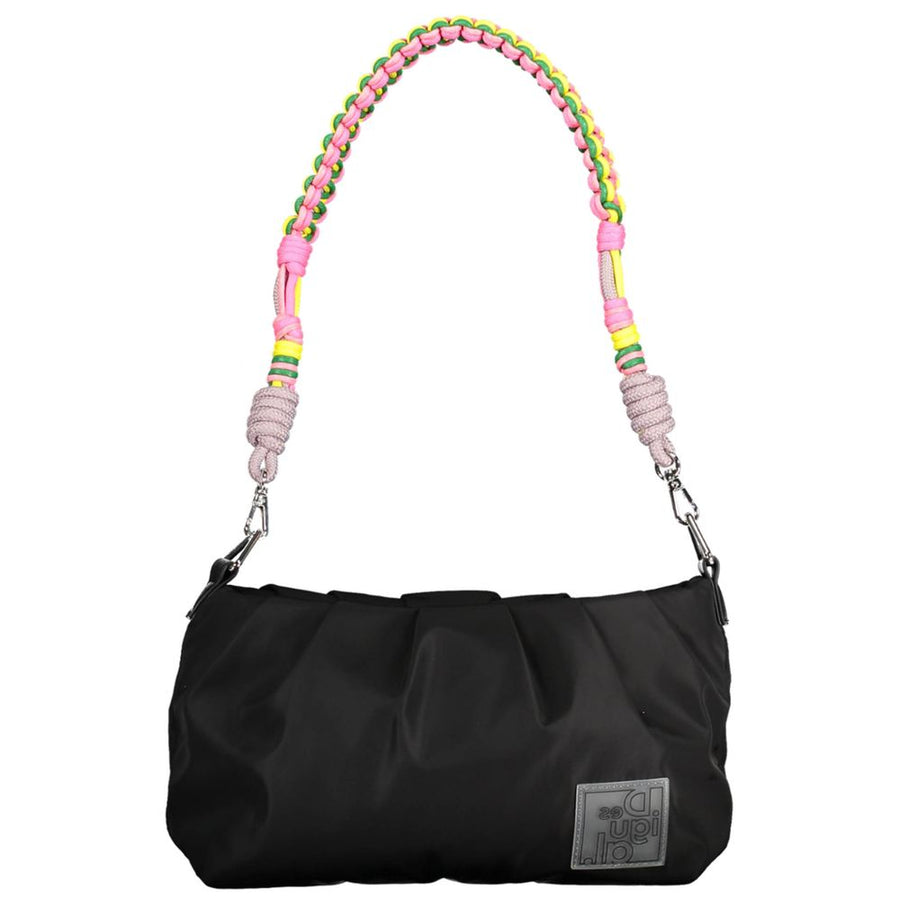 Black Polyester Women's Handbag