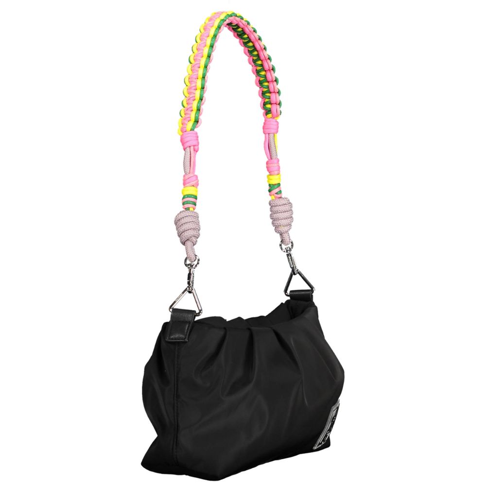 Black Polyester Women's Handbag