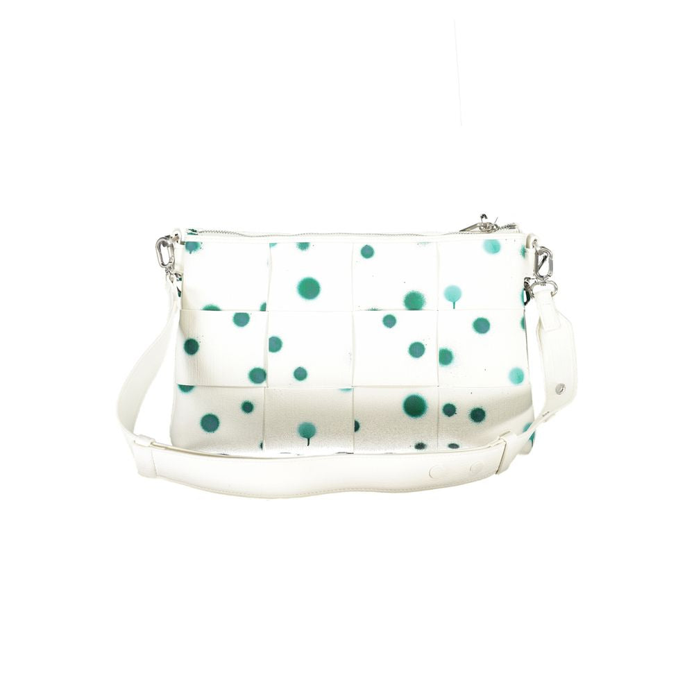 White Polyurethane Women's Handbag