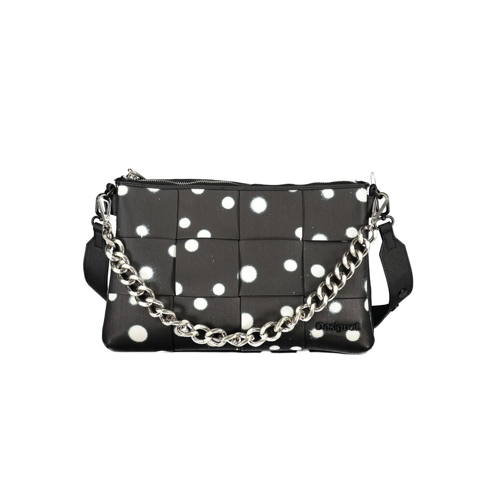 Black Polyurethane Women Bag