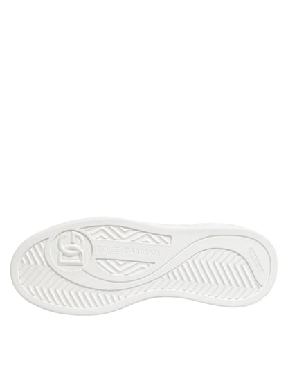 White Miami Leather Low Top Sneakers Shoes