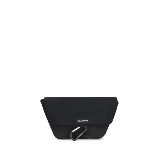 Black Polyamide Shoulder Bag