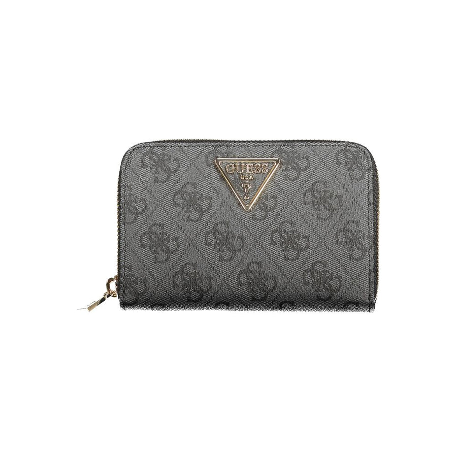 Black Polyurethane Women Wallet