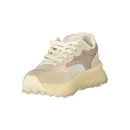 Beige Polyester Women Sneaker