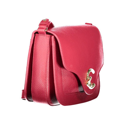 Rosso Polyurethane Women Handbag